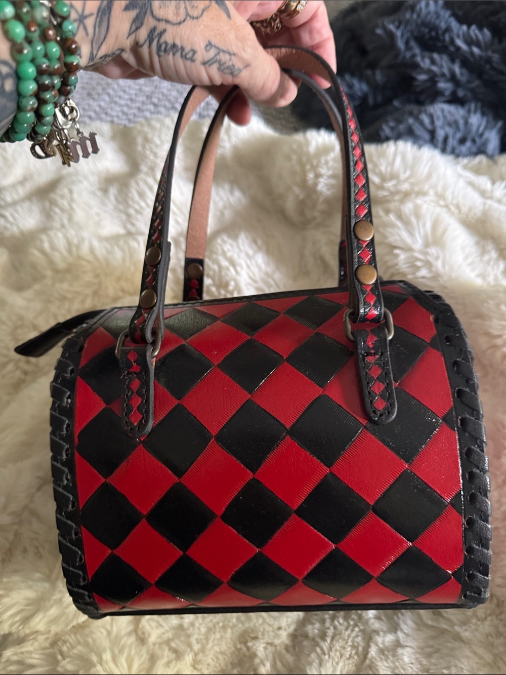 Red and Black Checkerboard Accessory